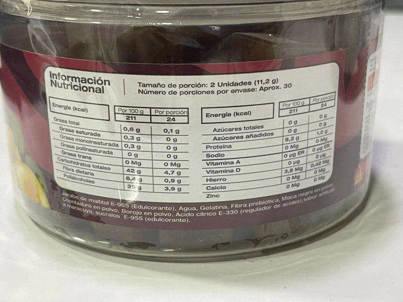 Impulso Rojo · Gomitas sabor maracuyá, 60 unidades