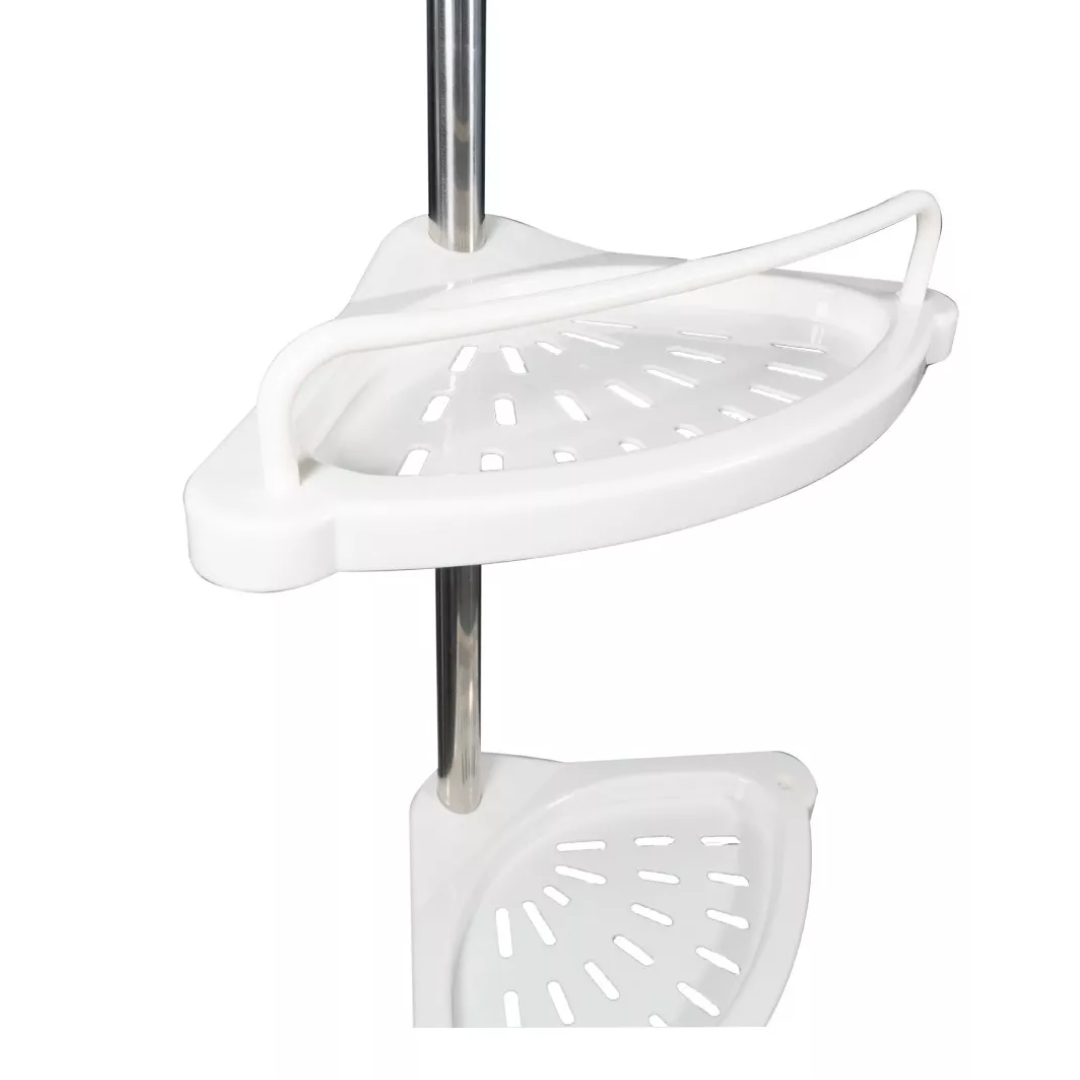Organizador esquinero de baño sin perforaciones