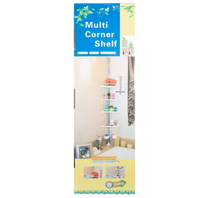 Organizador esquinero de baño sin perforaciones