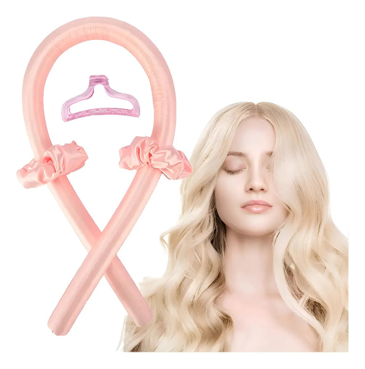 Kit de ondas sin calor · Diadema y moños