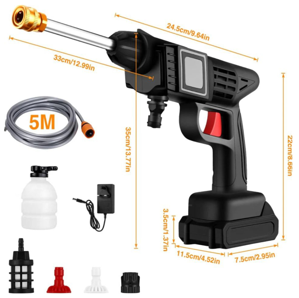 Hidrolavadora portátil · Kit con 2 baterías