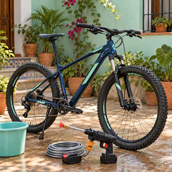 Tu mountain bike como uso doméstico de la hidrolavadora